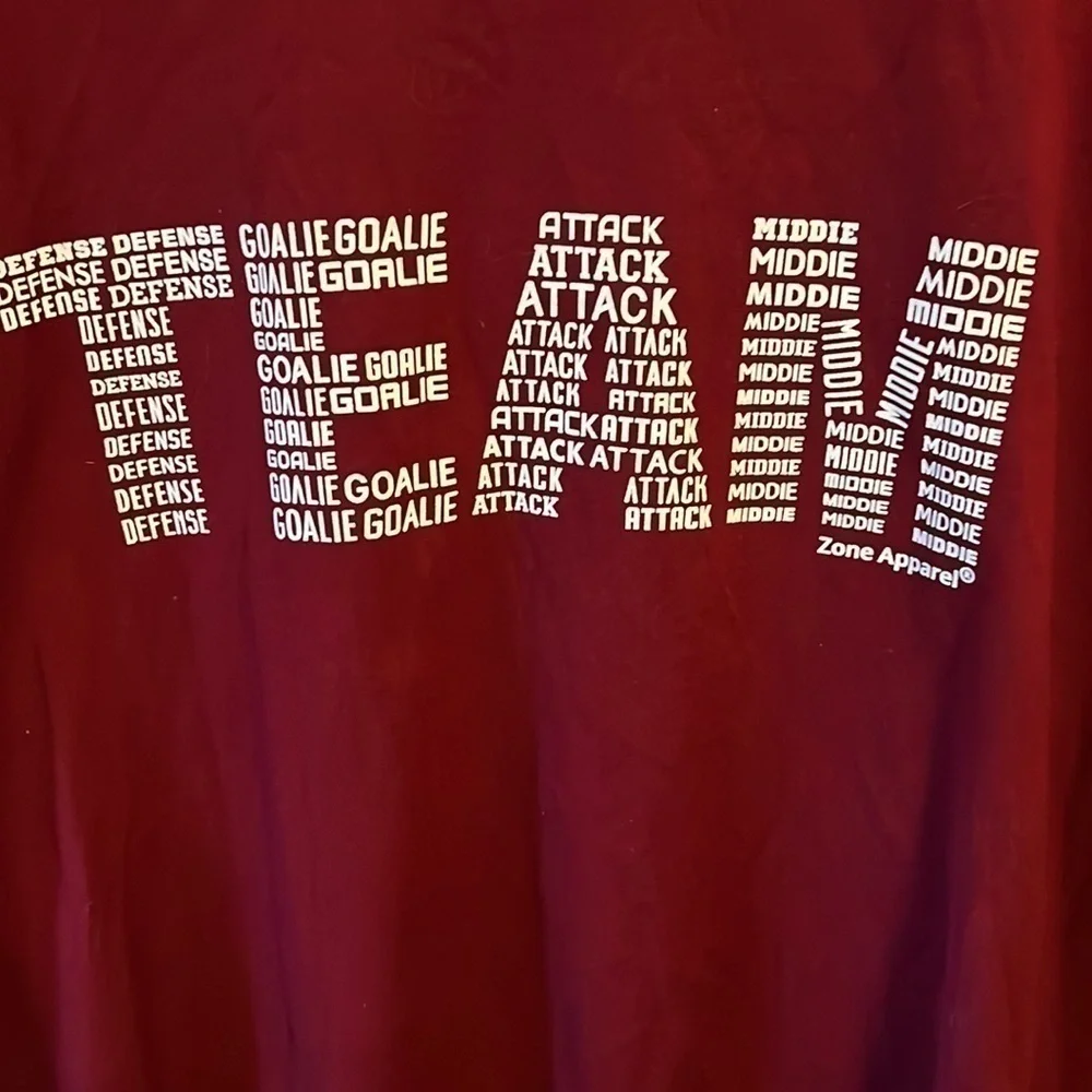 Womens LaCrosse Zone Apparel NEW WITH TAG XL Lacrosse T shirt